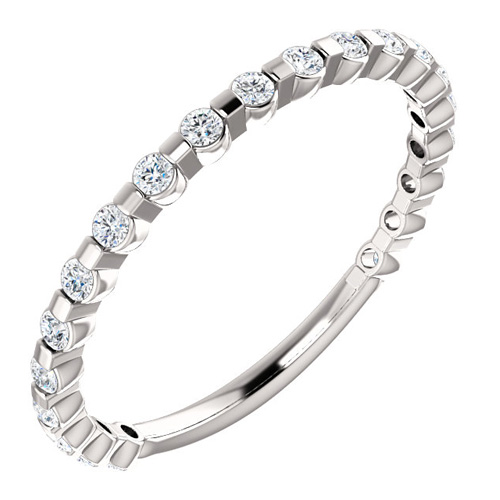 14kt White Gold 1/3 ct Diamond Anniversary Ring
