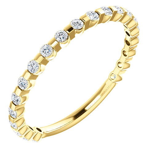 14kt Yellow Gold 1/3 ct Diamond Anniversary Ring