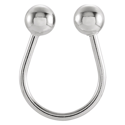 Sterling Silver Key Ring with Balls