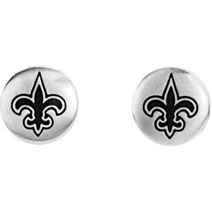 New Orleans Saints Steel Earrings