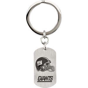 Stainless Steel New York Giants Dog Tag Key Chain