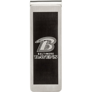 Stainless Steel Baltimore Ravens Money Clip