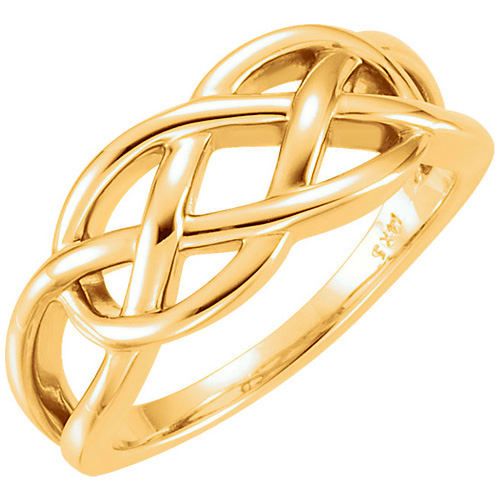 14kt Yellow Gold Freeform Knot Ring