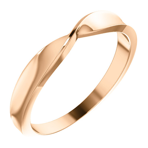 14kt Rose Gold Twisted Stackable Ring 3mm