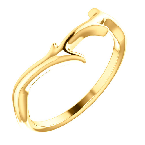 14k Yellow Gold Tree Branch Ring