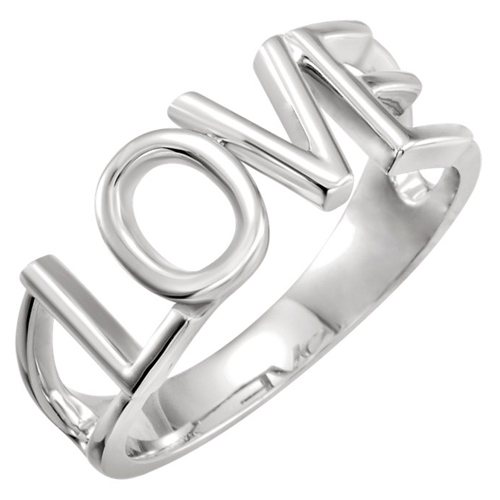 Sterling Silver LOVE Ring