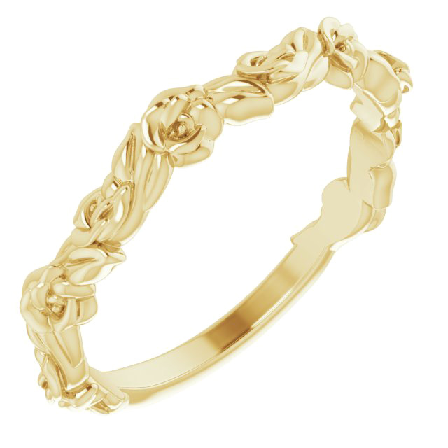 14k Yellow Gold Mystical Rose Ring