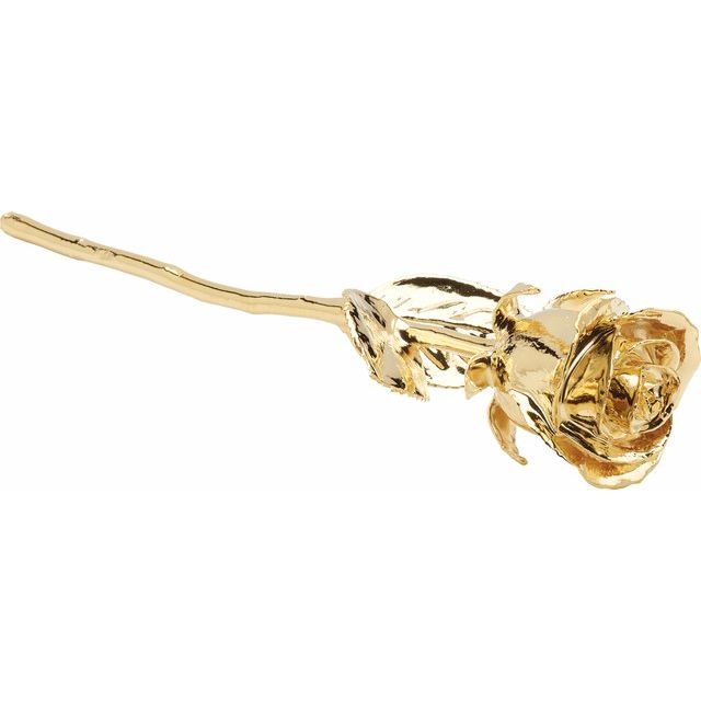 24kt Dipped Gold Rose Bud
