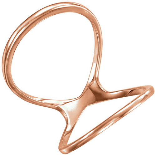14kt Rose Gold Double Form Ring