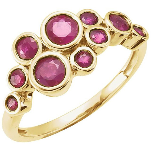 14kt Yellow Gold 1.4 CT Genuine Madagascar Ruby Ring