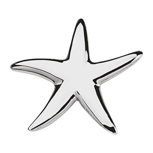 Sterling Silver 1 1/4in Starfish Pendant