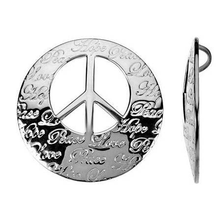 Sterling Silver Hope Peace Love Pendant
