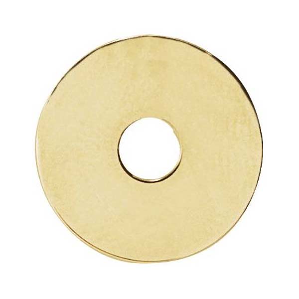 14k Yellow Gold Washer Pendant 15mm