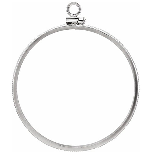 Sterling Silver Coin Bezel Pendant for Canadian Dollar Coin