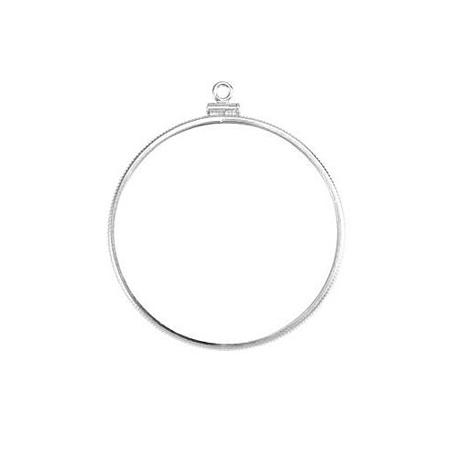 Sterling Silver Screw-top Coin Bezel for 1 Oz American Eagle Coin