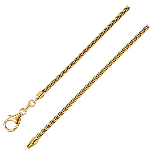 14kt Yellow Gold 24in Snake Chain 2mm