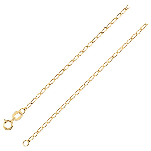 14kt Yellow Gold 20in Curb Chain 1.25mm