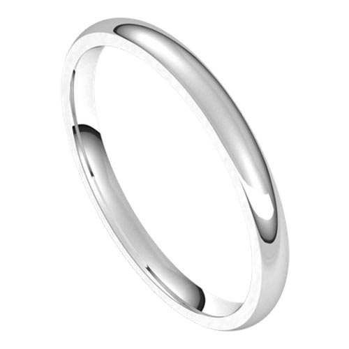 Platinum Classic Comfort Fit Wedding Band 2mm