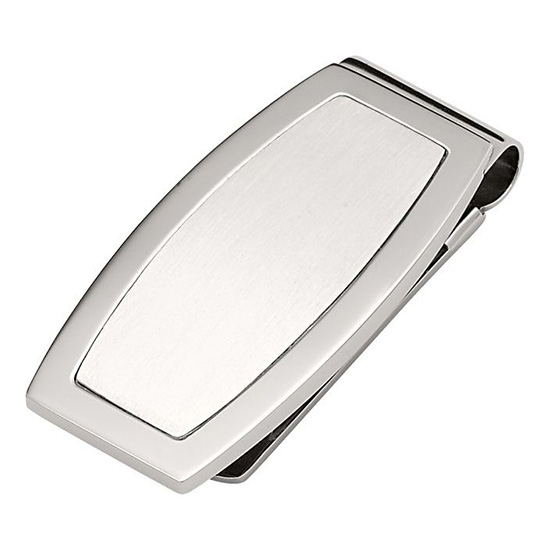 Stainless Steel Oblong Money Clip