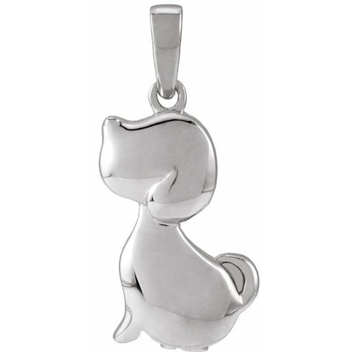 Sterling Silver Dog Ash Holder Pendant