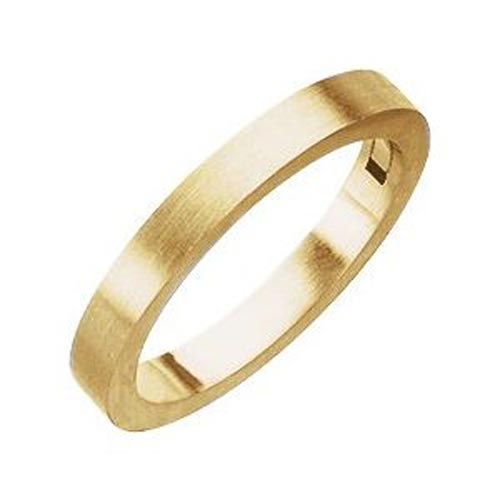 14k Yellow Gold 2.7mm CLIQ Ladies' Hinged Adjustable Flat Wedding Band
