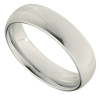 6.3mm White Tungsten Domed Ring TAR023W | Joy Jewelers