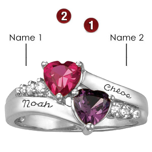 Sweetheart Promise Ring Sterling Silver