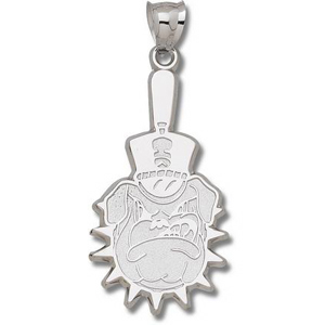 Citadel Bulldogs 2 1/4in Sterling Silver Pendant