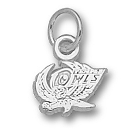 Sterling Silver 1/4in Temple Owls Charm
