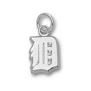Sterling Silver 3/8in Detroit Tigers D Charm