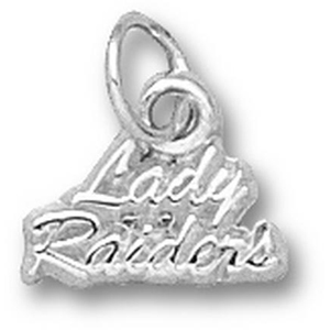 Sterling Silver 1/4in Texas Tech Lady Raiders Charm