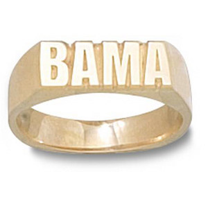 14kt Yellow Gold Men's University of Alabama BAMA Ring UAL003GR