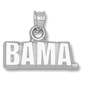 Sterling Silver 5/8in University of Alabama BAMA Pendant