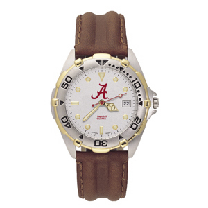 Script A Mens All Star Leather Watch