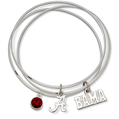 University of Alabama Triple Bangle Bracelet