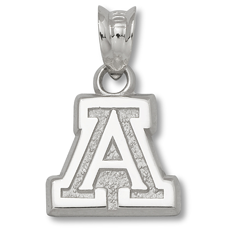 Sterling Silver 3/8in University of Arizona A Charm