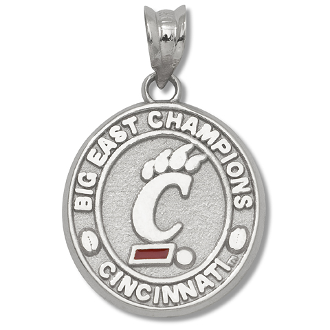 Sterling Silver University of Cincinnati Big East Champs Pendant