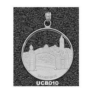 Cal Berkeley Golden Bears 1in Sterling Silver Sather Gate Pendant
