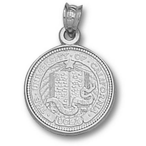 UCLA Bruins 5/8in Sterling Silver Seal Pendant