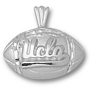 UCLA Bruins 7/16in Sterling Silver Football Pendant