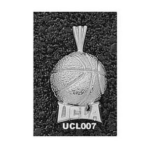 UCLA Bruins 5/8in Sterling Silver Basketball Pendant