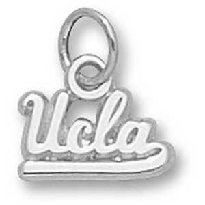 UCLA Bruins 1/4in Sterling Silver Script Logo Pendant