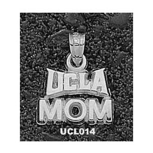 UCLA Bruins 3/8in Sterling Silver UCLA MOM Pendant