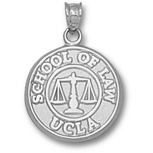 UCLA Bruins 5/8in Sterling Silver Law Scale Pendant