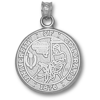 University of Colorado 3/4in Pendant Sterling Silver