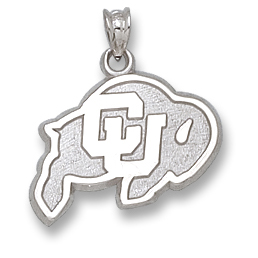 Sterling Silver 1/2in University of Colorado Ralphie Charm 