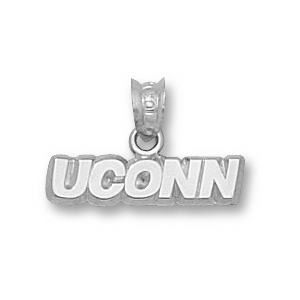 Connecticut Huskies 3/16in Sterling Silver Pendant