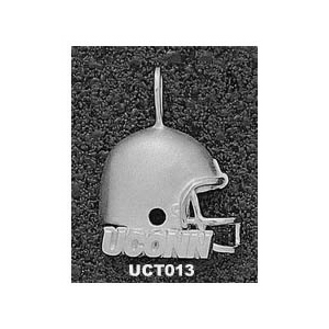 Connecticut Huskies 3/4in Sterling Silver Helmet Pendant