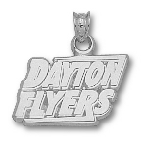 Sterling Silver 1/2in Dayton Flyers Pendant