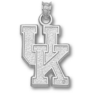 Sterling Silver 7/8in University of Kentucky UK Pendant